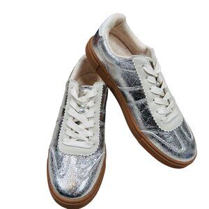 Cushionnaire Metallic Silver Sneaker 9.5 Women Shimmer Party Wedding